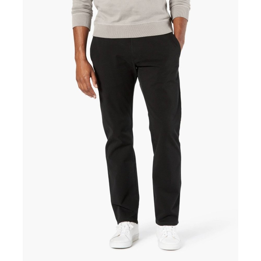 Men's Dockers Ultimate Chino Straight-Fit Pants Smart 360 Flex, W30 X L32, Black